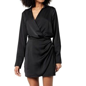 Abercrombie Satin Long Sleeve Dress